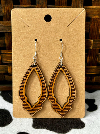 Rustic Marquise Dangle