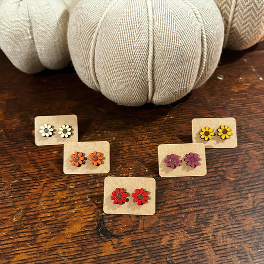 Fall Flower Studs