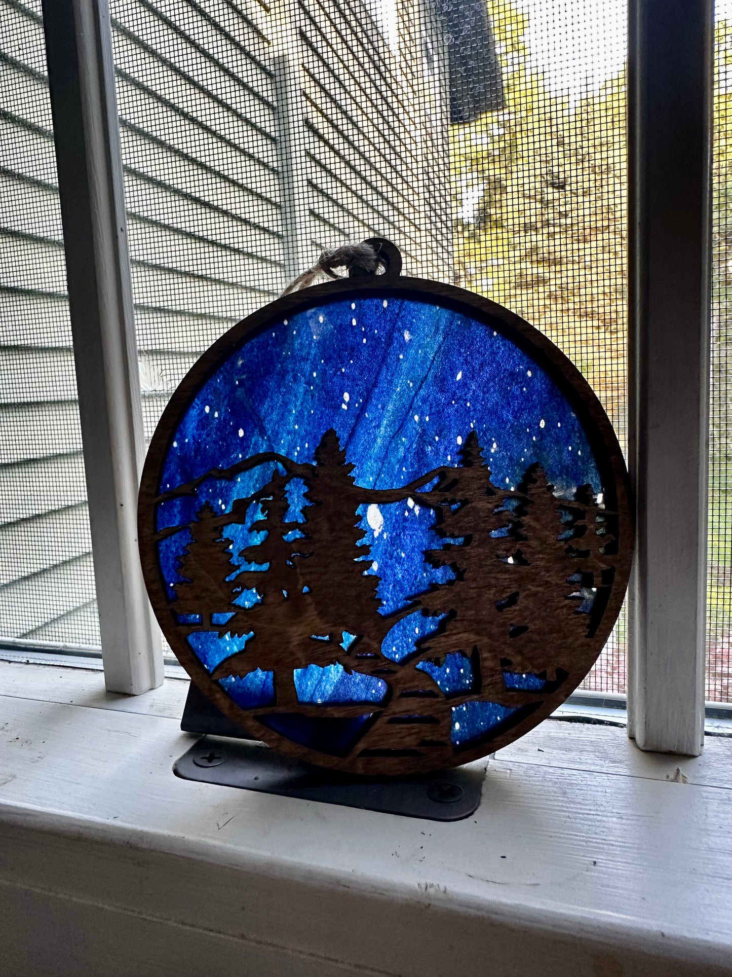 River Through the Mountains Suncatcher