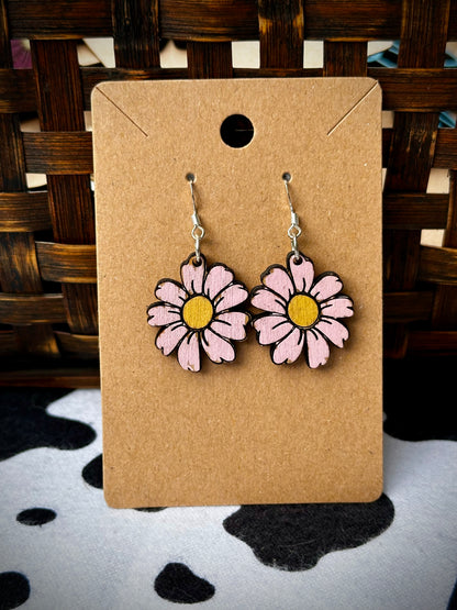 Colorful Daisy Flower Dangles
