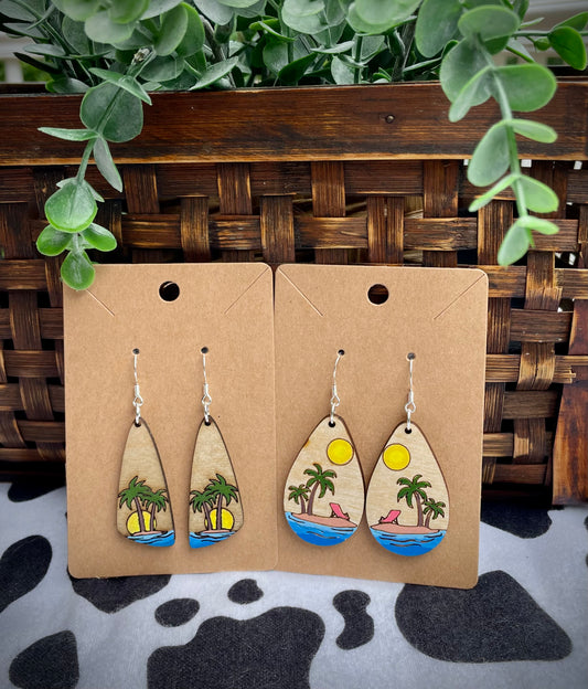 Beach Scene Dangles