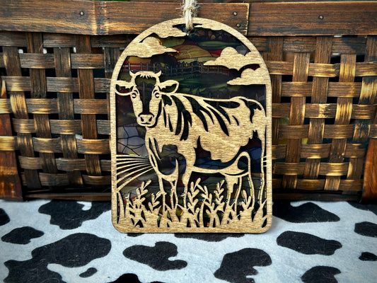 Farm Cow Sun-catcher
