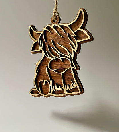 Highland Cow Ornament