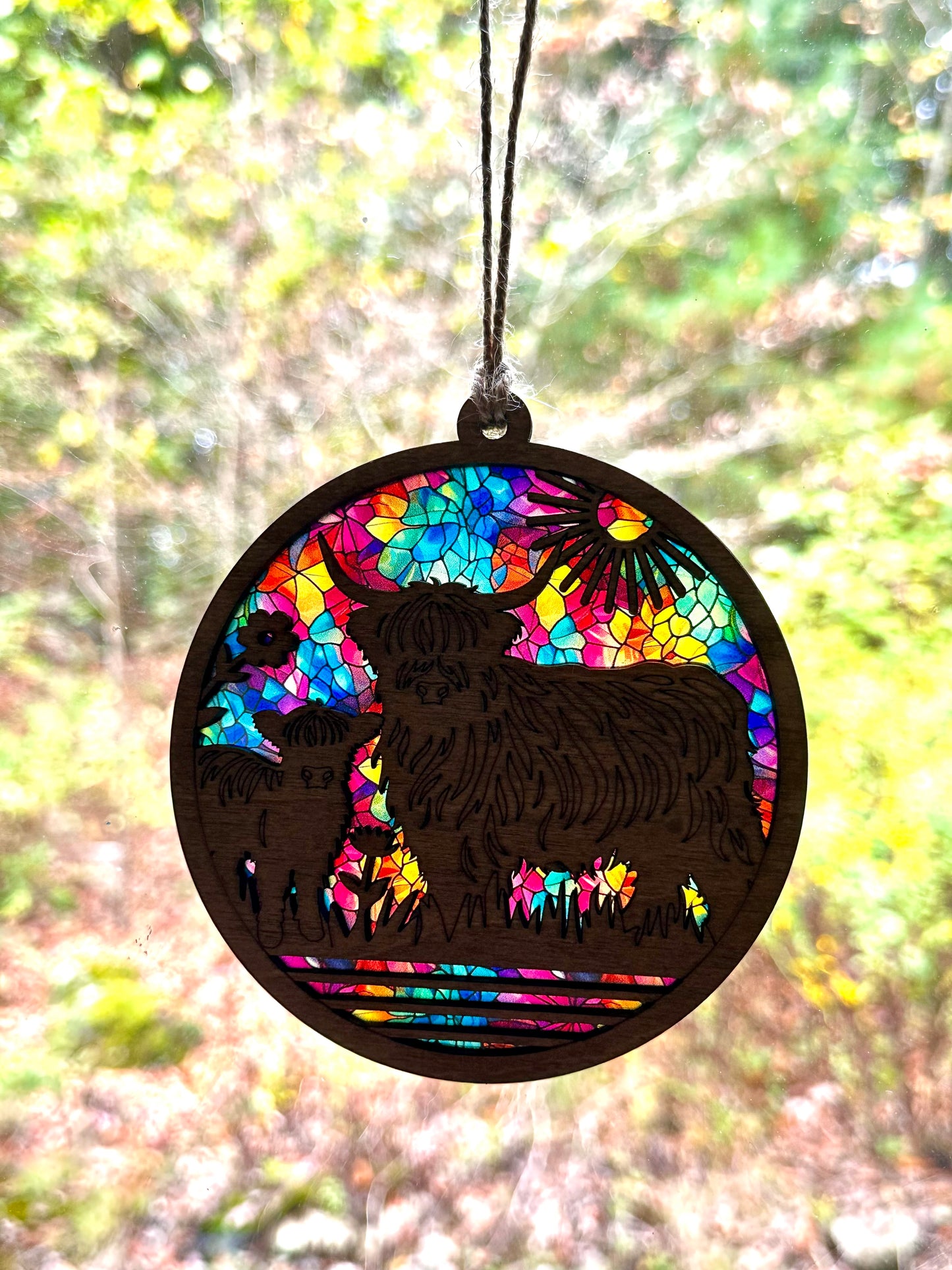 Highland Cow Suncatcher