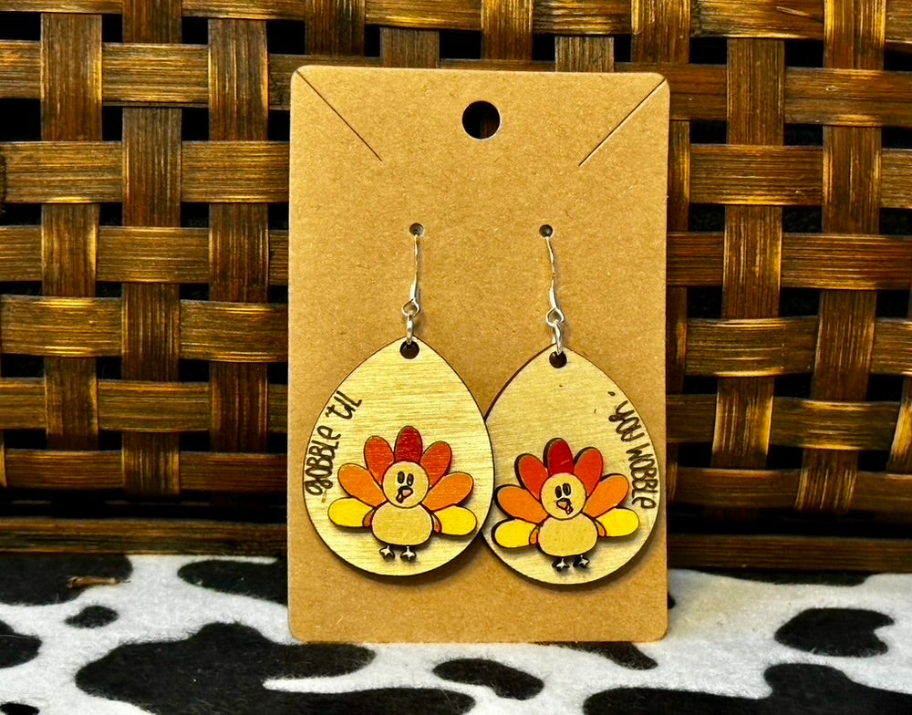 Gobble 'til you Wobble Earrings