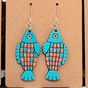 Rainbow Fish Dangles