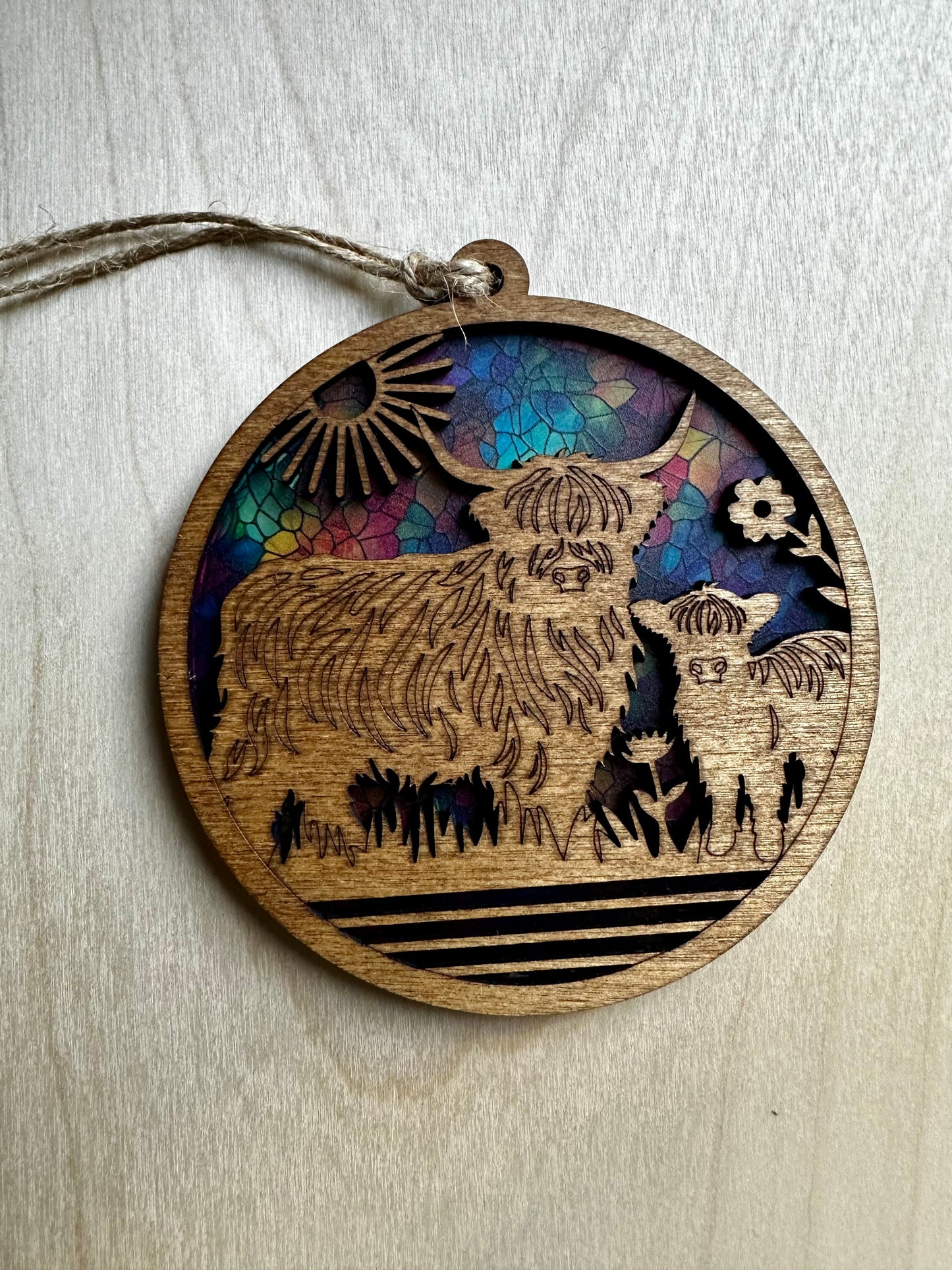 Highland Cow Suncatcher