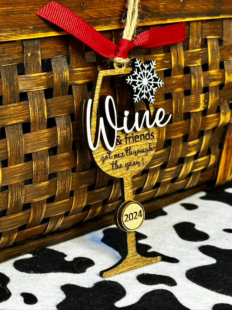 Wine & Friends Ornament