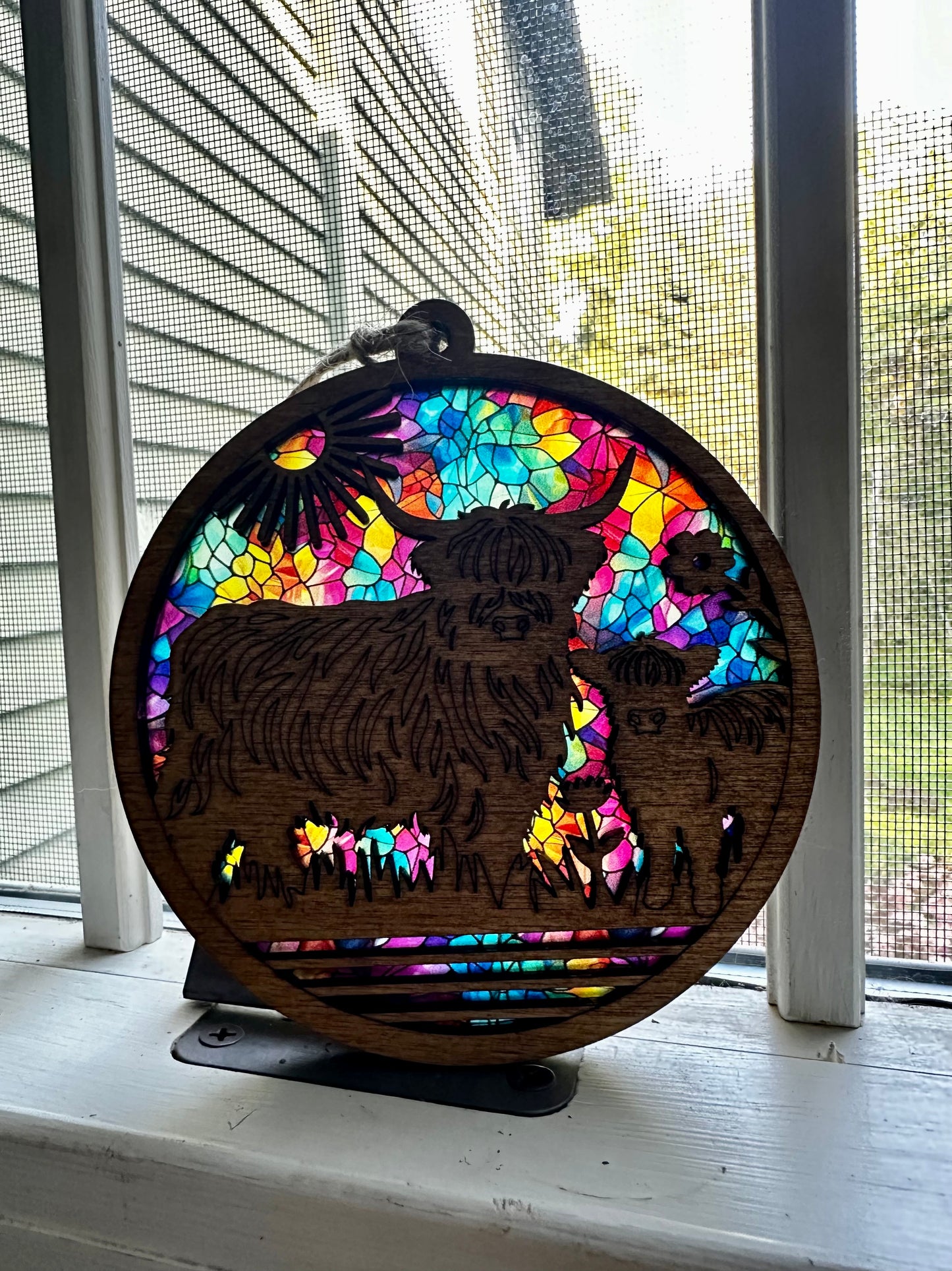 Highland Cow Suncatcher