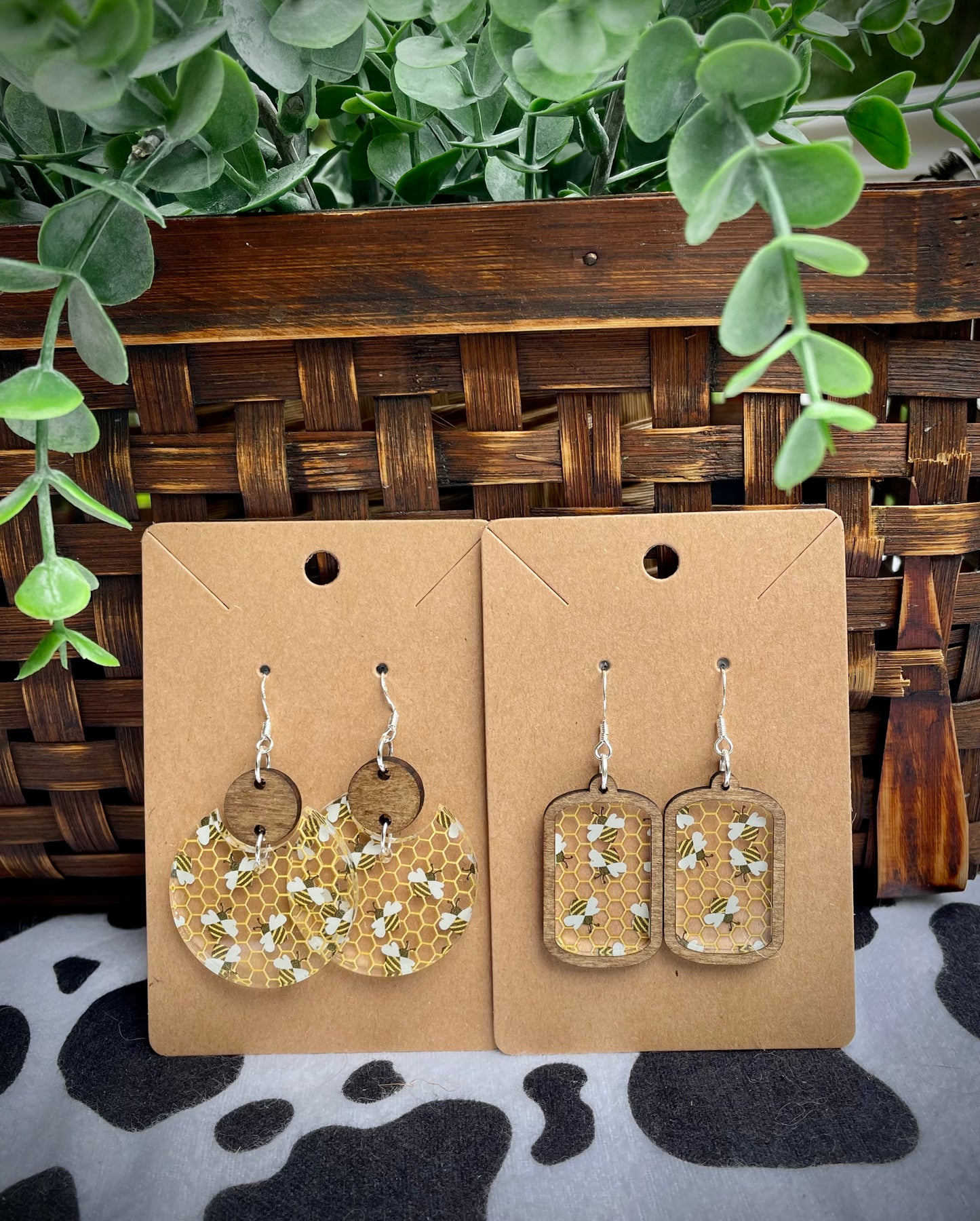 Beehive Acrylic Dangles