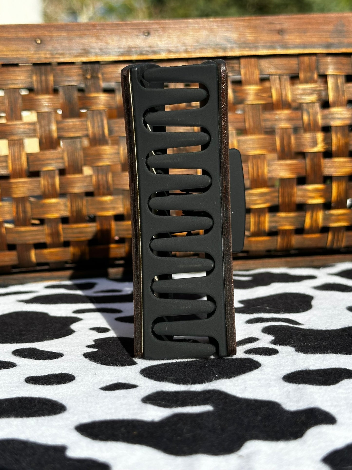 Wooden Print Hair Clip