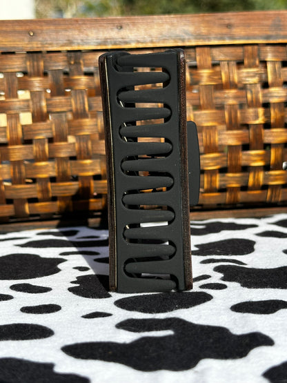Wooden Print Hair Clip