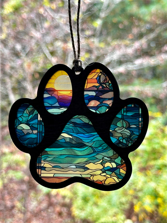 Paw print Suncatcher