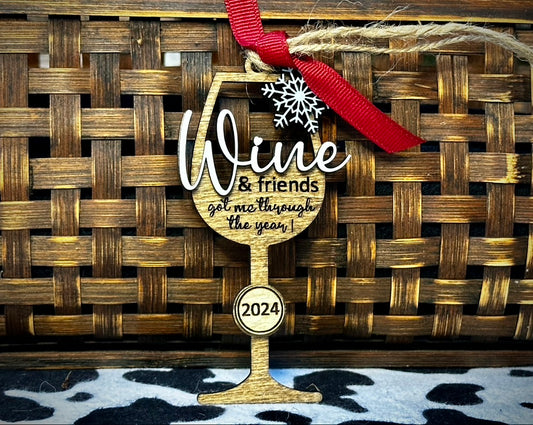 Wine & Friends Ornament