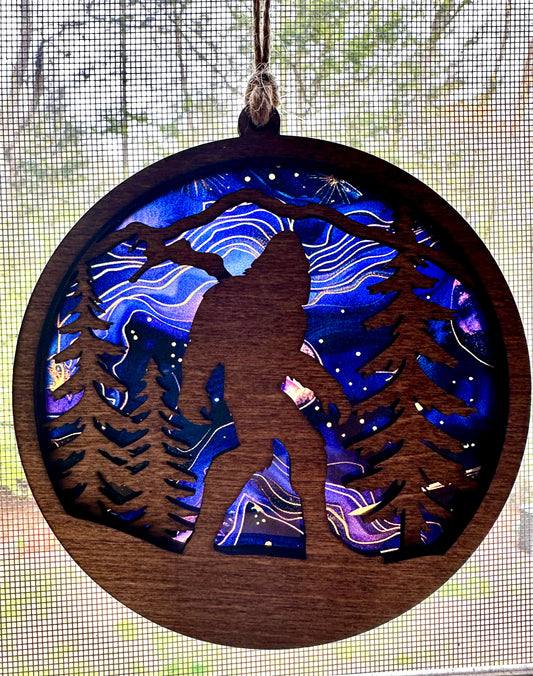 Sasquatch (Yeti) Sun Catcher