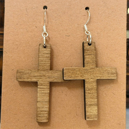 Stained wood cross