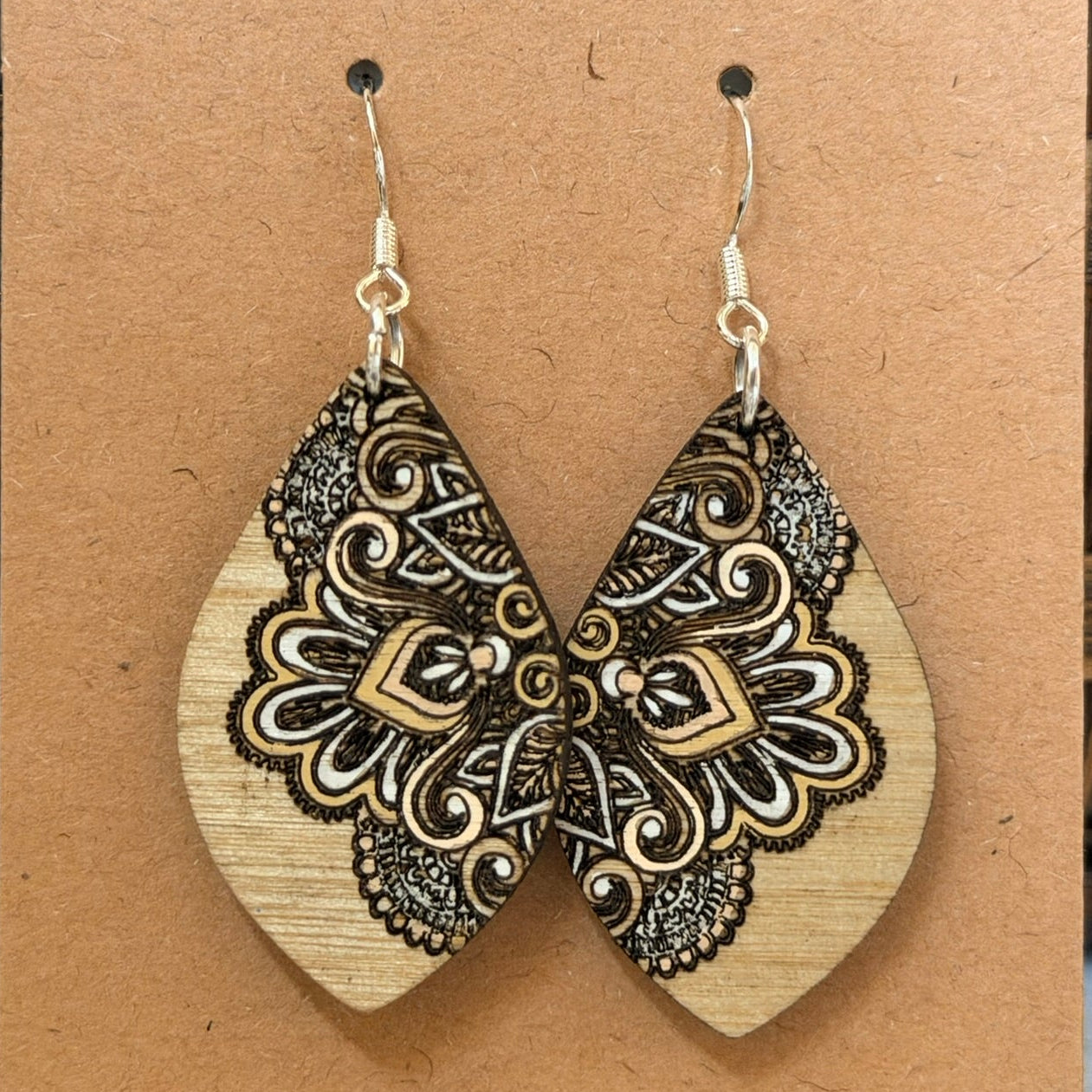 Wooden Mandela Dangle
