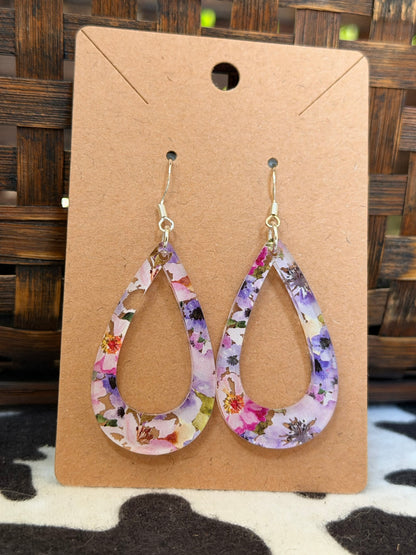 Pink Floral acrylic