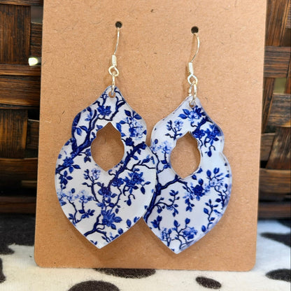 Blue and White acrylic