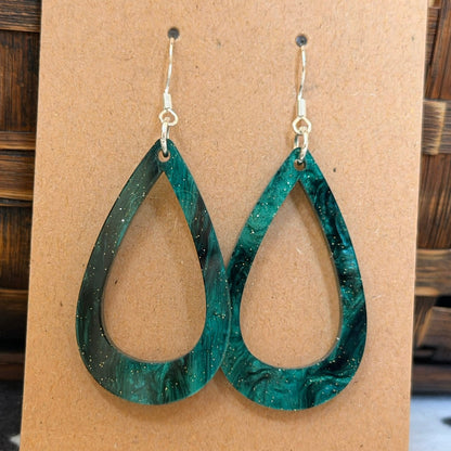 Dark Green with gold shimmer