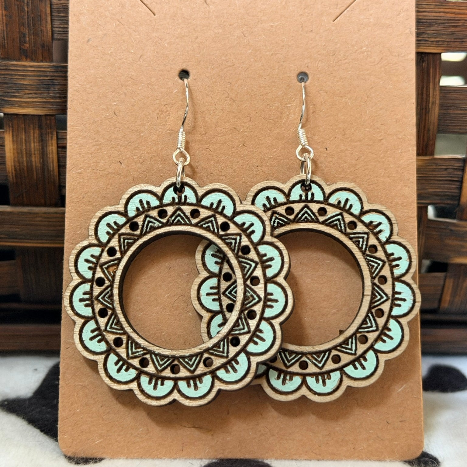 Light Teal hoops